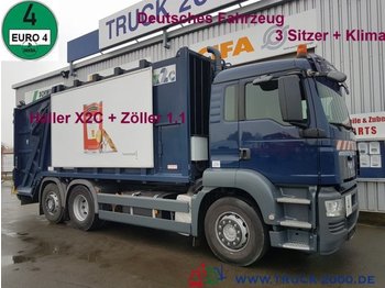 Vůz na odvoz odpadků pro dopravu odpadu MAN TGS 26.320 Haller X2 + Zöller 1.1 Deutscher LKW: obrázek 1
