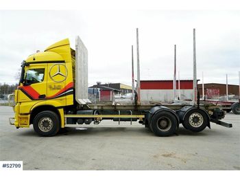 Vyvážecí přívěs, Nákladní auto MERCEDES-BENZ 963 Timber Truck with LEFAB V4100 5 axle Timber Tr: obrázek 1