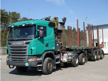 Přeprava dřeva Scania G480 6x6 + Doll