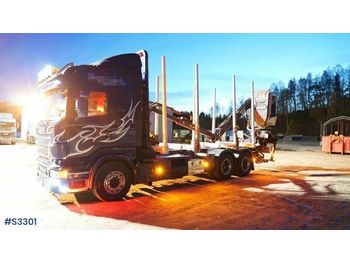 Vyvážecí přívěs SCANIA R560 6X4 Timber Truck with Crane: obrázek 1