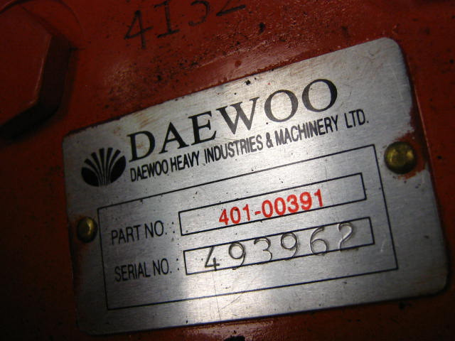 Pohon otoče pro Stavební technika Daewoo 401-00325C -: obrázek 2