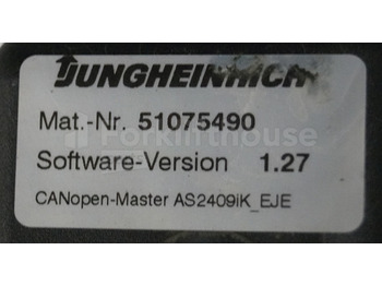 Řídicí blok pro Manipulační technika Jungheinrich 51037564 Drive/Lift controller AS2409 iK Index B 51075490 Sw. 1,27 sn. S12X00089335 for EJE220 year 2016: obrázek 3
