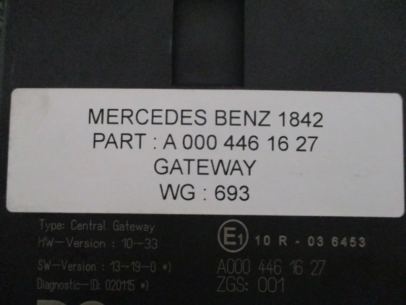 Elektrický systém pro Nákladní auto Mercedes-Benz A 000 446 16 27 CENTRAL GATEWAY - ZGS 001: obrázek 2