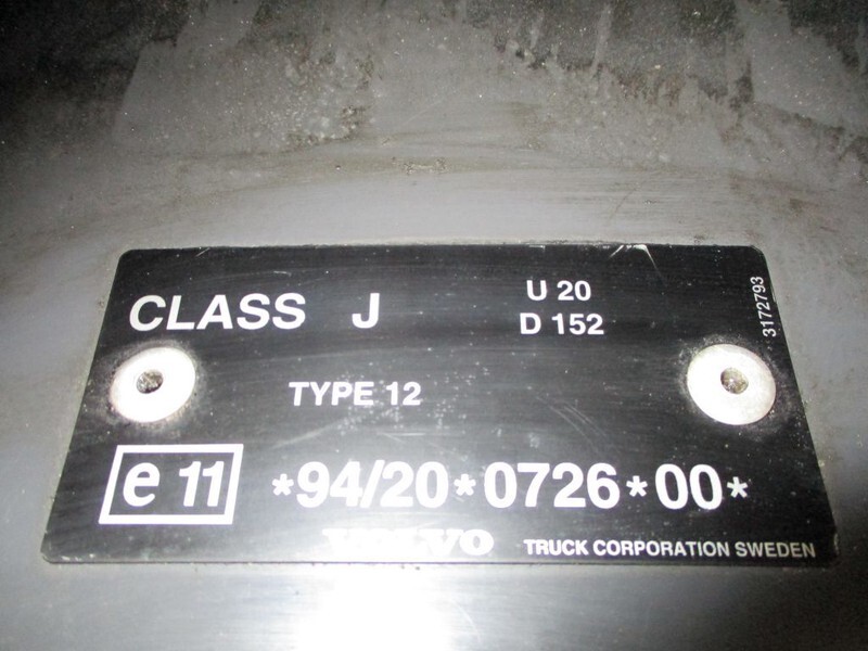 Točnice pro Nákladní auto Volvo CLASS J U20 D152 TYPE 12 FH CLASS J U20 D152 TYPE 12 KOPPELSCHOTEL: obrázek 2