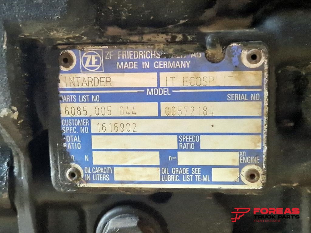Převodovka pro Nákladní auto ZF NEW ECOSPLIT 16S 2321 TD - WITH INTARDER - FOR MAN TGX: obrázek 12