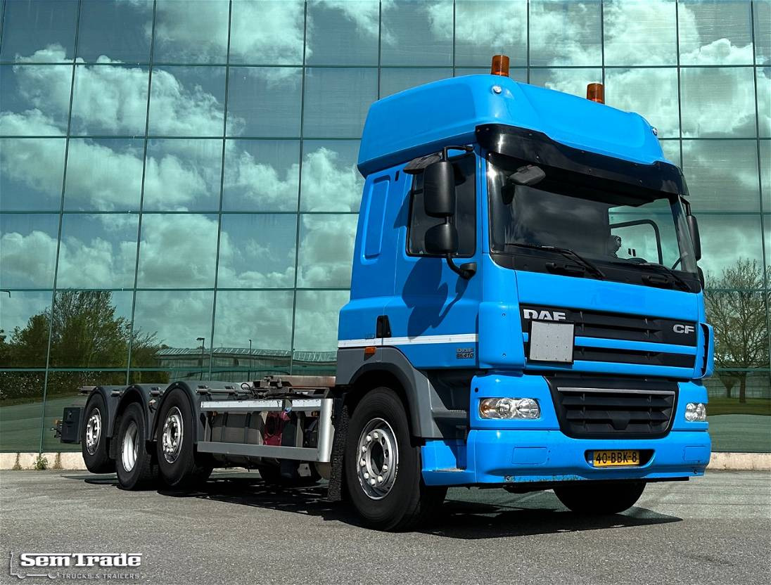 Kontejnérový podvozek/ Výměnná nástavba DAF CF 85.410 FAQ ATe 8X2 PTO + Compressor Full ADR ALL Classes Holland Truck: obrázek 7