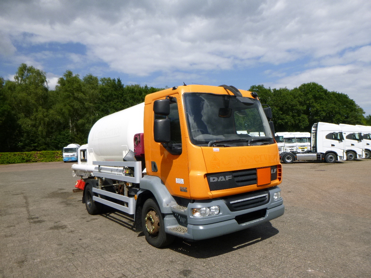 Cisternové vozidlo pro dopravu plynu D.A.F. LF 55.180 4x2 RHD ARGON gas truck 5.9 m3: obrázek 2