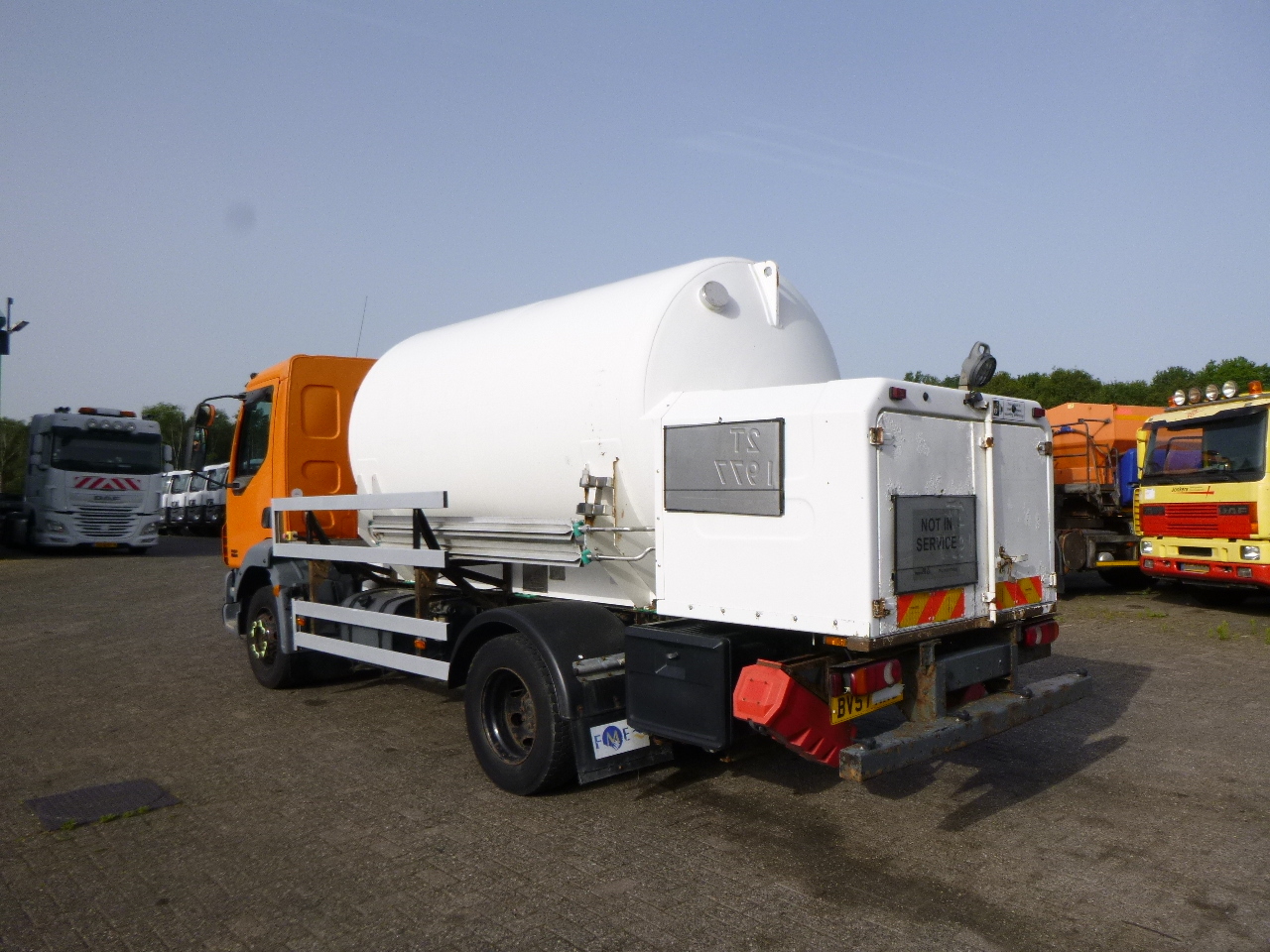 Cisternové vozidlo pro dopravu plynu D.A.F. LF 55.180 4x2 RHD ARGON gas truck 5.9 m3: obrázek 4