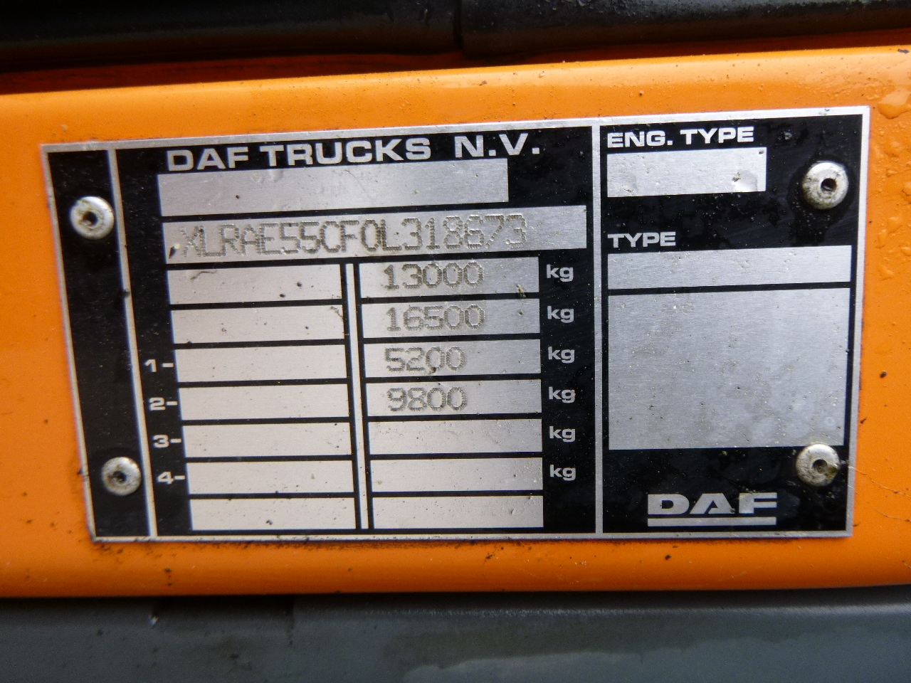 Cisternové vozidlo pro dopravu plynu D.A.F. LF 55.180 4x2 RHD ARGON gas truck 5.9 m3: obrázek 19