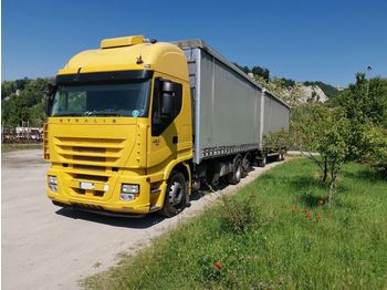 Plachtový nákladní auto IVECO STRALIS 450 Centinata Ribaltabile + Rimorchio: obrázek 1
