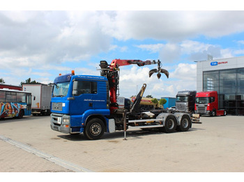 Hákový nosič kontejnerů, Auto s hydraulickou rukou MAN TGA 26.440,6x4,PALFINGER EPSILON E120Z81,ADR(AT): obrázek 1