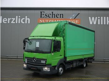 Plachtový nákladní auto Mercedes-Benz 818 L Atego, EUR6, LBW, Spurhalte, Edscha: obrázek 1