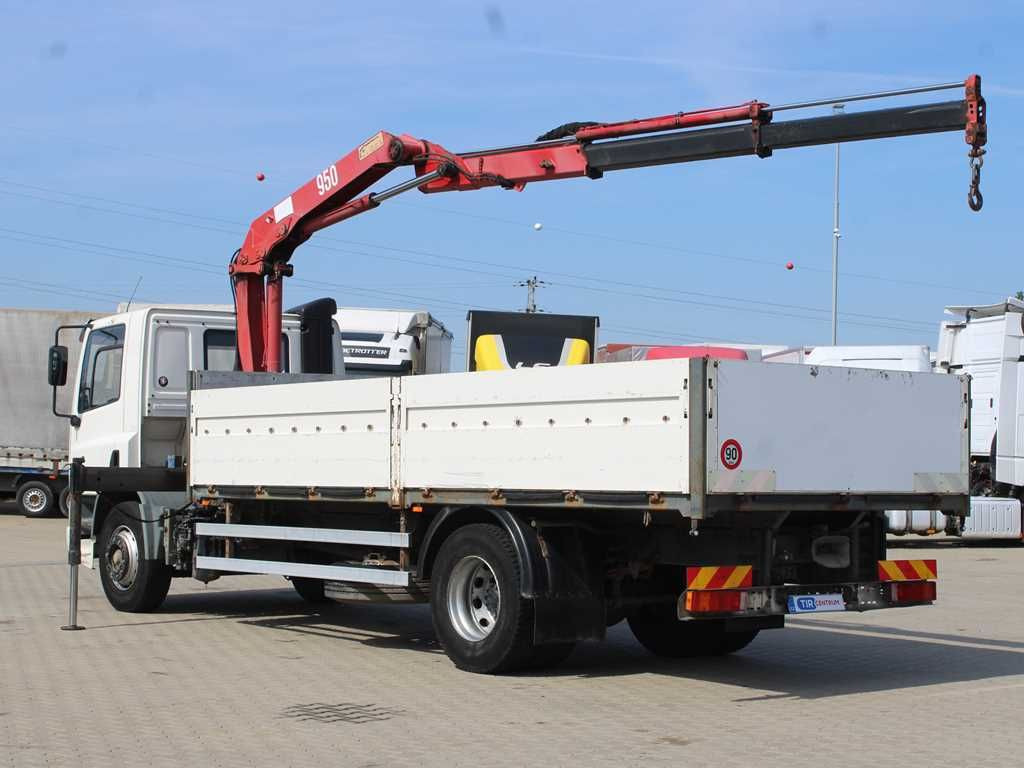 Nákladní automobil valníkový/ Plošinový DAF CF 240, CRANE HMF 953 K2, PNEU 80%
