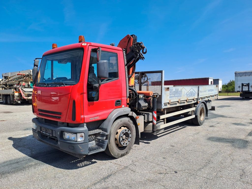 Nákladní automobil valníkový/ Plošinový Iveco EuroCargo ML 180E21 Kran PKK12500