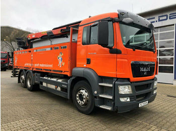 Nákladní automobil valníkový/ plošinový MAN TGS 26.400 6x2 Pritsche Kran Palfinger PK 21001L