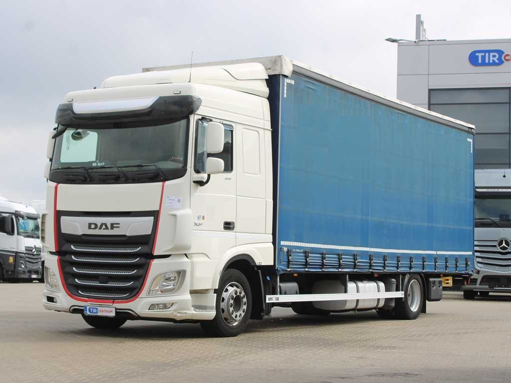 Plachtový nákladní auto DAF XF 450, EURO 6, SECONDARY AIR CONDITIONIG