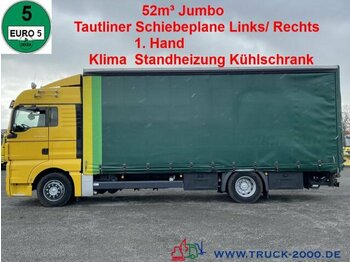 MAN TGX 18.360 Jumbo 52m³ Schiebeplane L/R LBW 1.5t - plachtový nákladní auto
