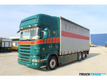 Plachtový nákladní auto Scania Scania R560 6x2*4 Blache mit Hebebühne: obrázek 1