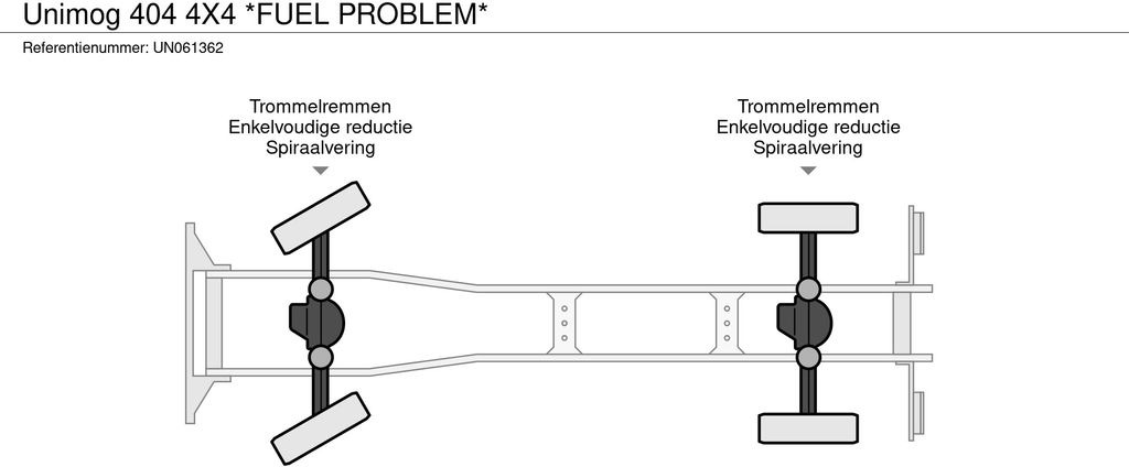 Nákladní automobil valníkový/ Plošinový, Komunální/ Speciální technika Unimog 404 4X4 *FUEL PROBLEM*: obrázek 6