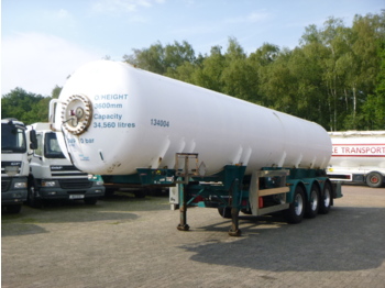 Cisternový návěs pro dopravu plynu Clayton Gas tank 34 m3 (Low pressure): obrázek 1