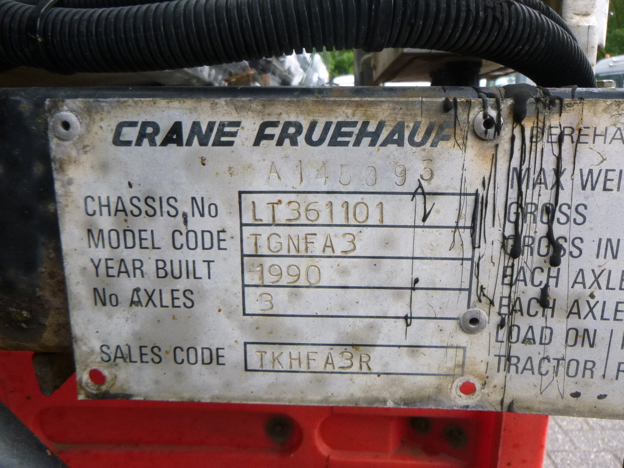 Crane Fruehauf Bitumen tank inox 28 m3 / 1 comp leasing Crane Fruehauf Bitumen tank inox 28 m3 / 1 comp: obrázek 16