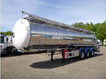 Cisternový návěs pro dopravu potravin Feldbinder Food tank inox 33m3 / 3comp + pomp: obrázek 1