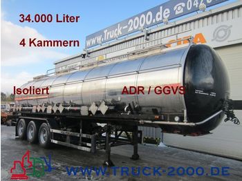 Cisternový návěs pro dopravu mléka GoFa*Chemie*34.000L.*V2A*ADR/ GGVS*Isoliert: obrázek 1