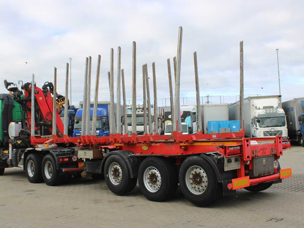 Klanicový návěs Umikov NPK 39, 2X LIFTING AXLE, SAF