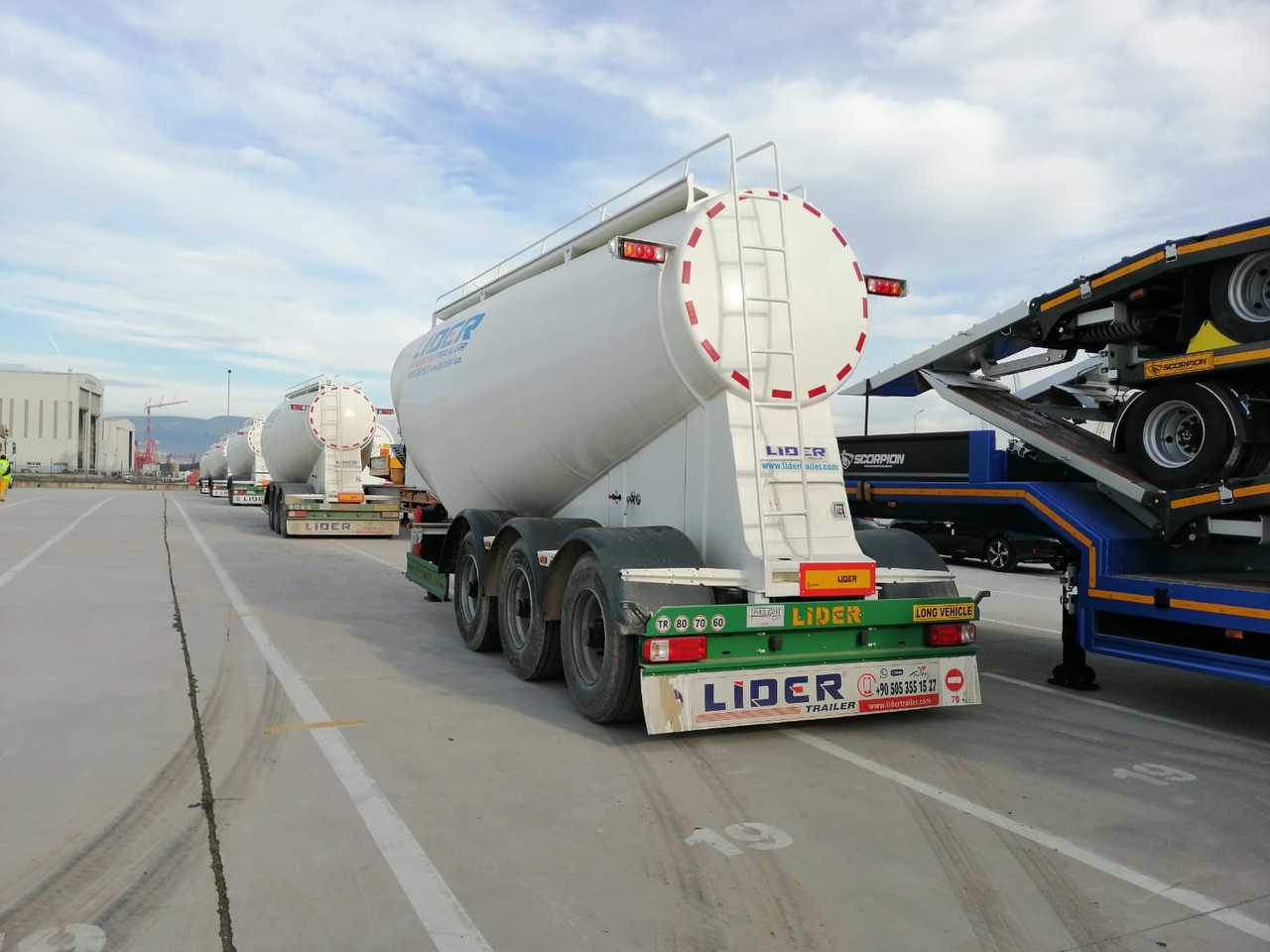 Nový Cisternový návěs pro dopravu cementu LIDER 2023 MODEL NEW CEMENT TANKER: obrázek 19