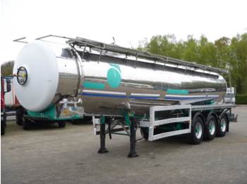 Cisternový návěs pro dopravu chemických látek Magyar Chemical tank inox 28 m3 / 1 comp: obrázek 1