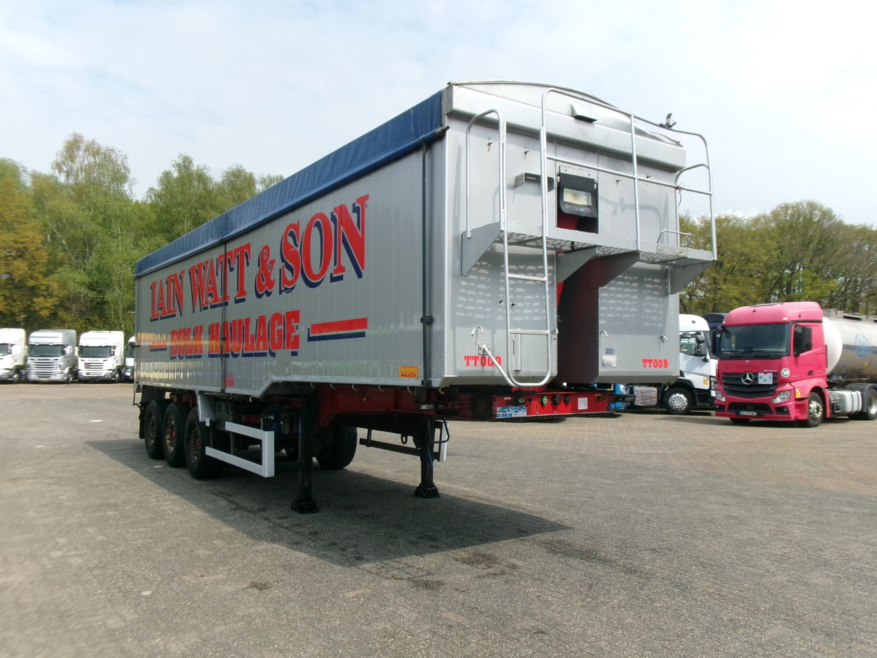 Sklápěcí návěs Montracon Tipper trailer alu 55 m3 + tarpaulin: obrázek 2