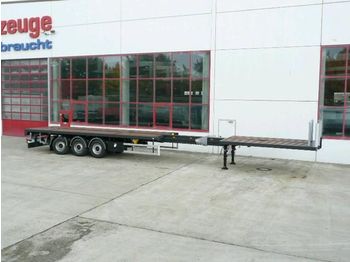 Möslein Tele Sattelauflieger, 8 m ausziehbar, hyd - Návěs valník/ Plato