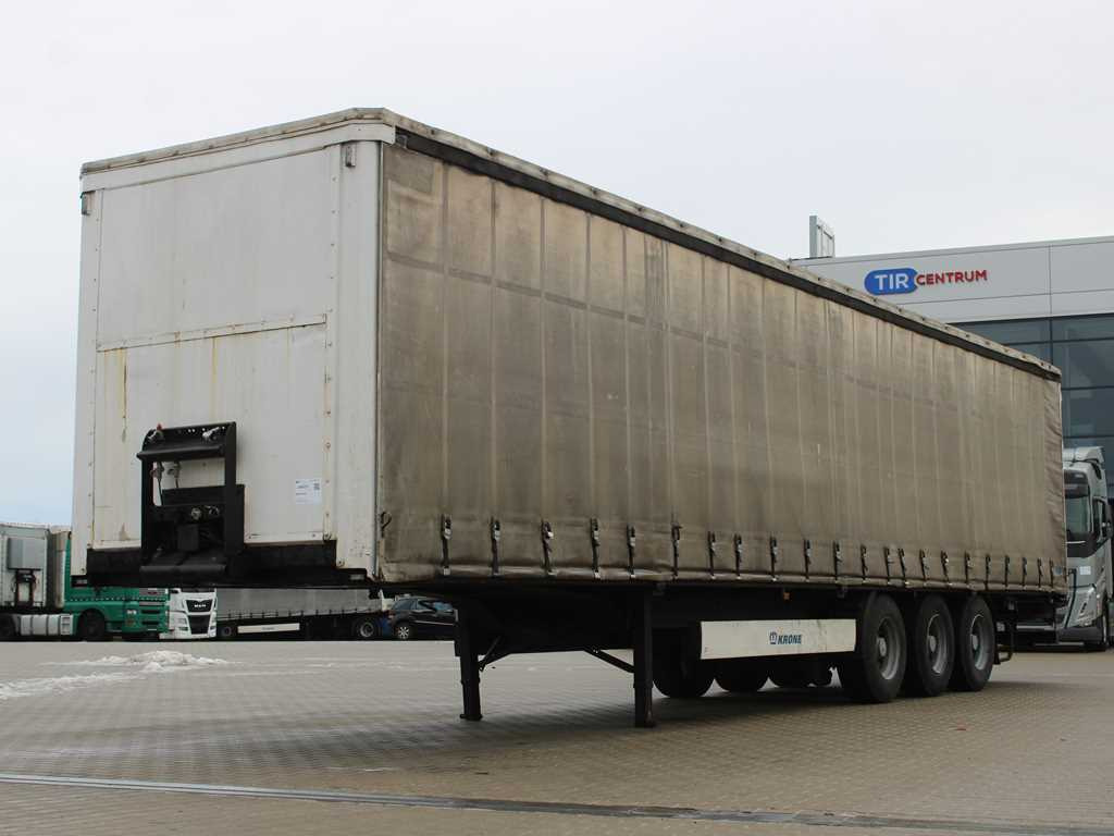 Plachtový návěs Krone KRONE SDP 27 WKE, LIFTING AXLE