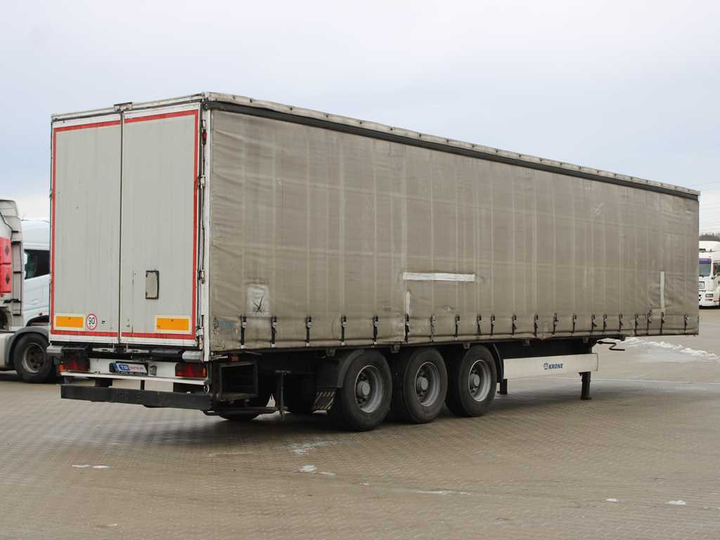 Plachtový návěs Krone KRONE SDP 27 WKE, LIFTING AXLE