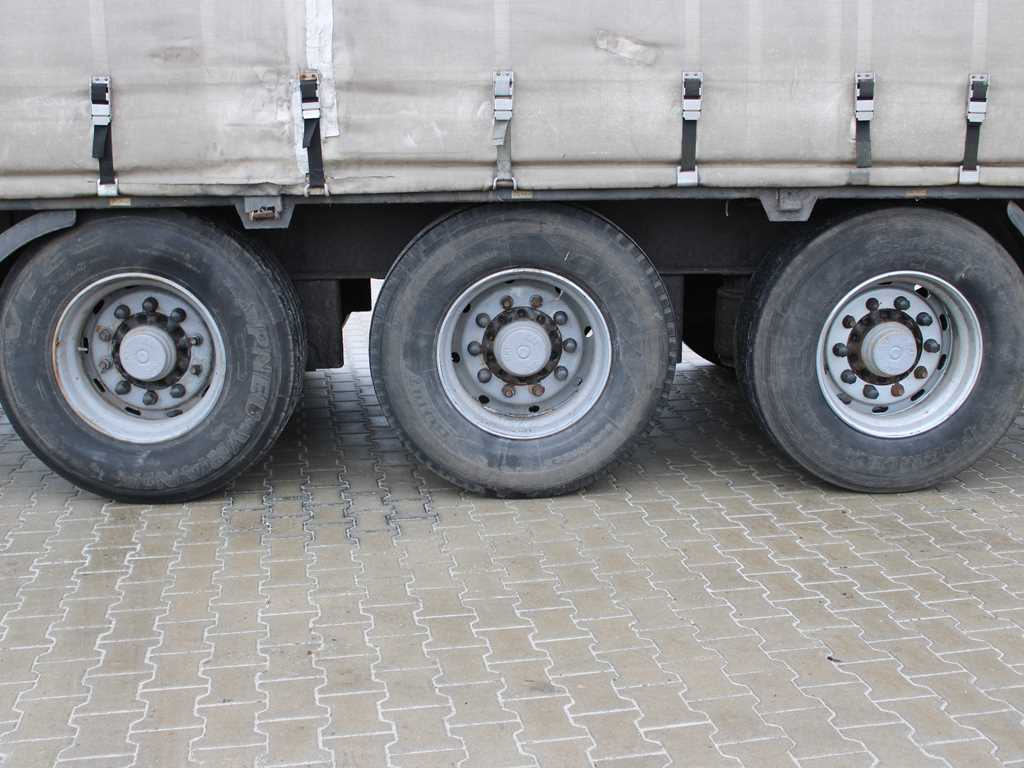 Plachtový návěs Krone KRONE SDP 27 WKE, LIFTING AXLE
