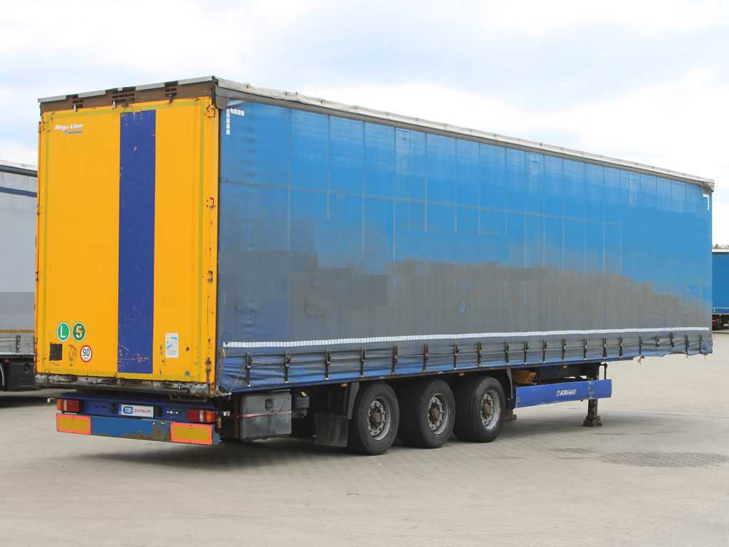 Plachtový návěs Krone SD, LIFTING AXLE, LOWDECK, LIFTING ROOF