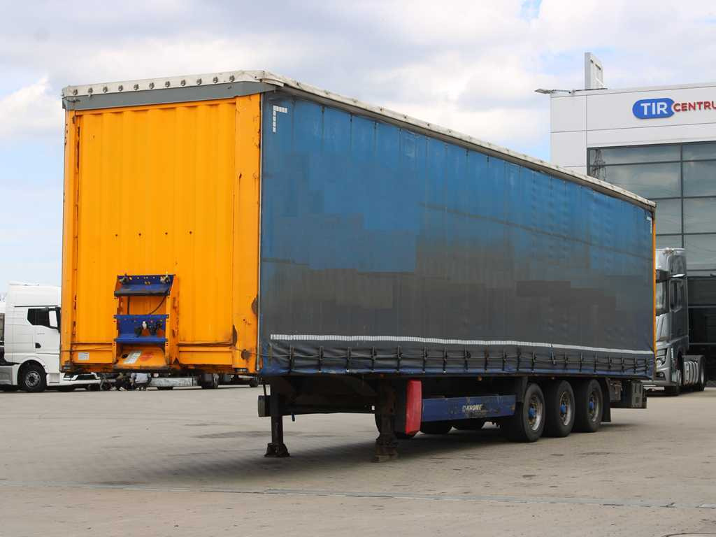 Plachtový návěs Krone SD, LIFTING AXLE, LOWDECK, LIFTING ROOF