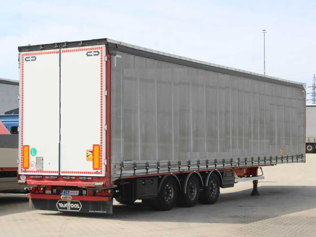 Plachtový návěs Vanhool 04, LOWDECK, LIFTING ROOF, LIFTING AXLE, SAF