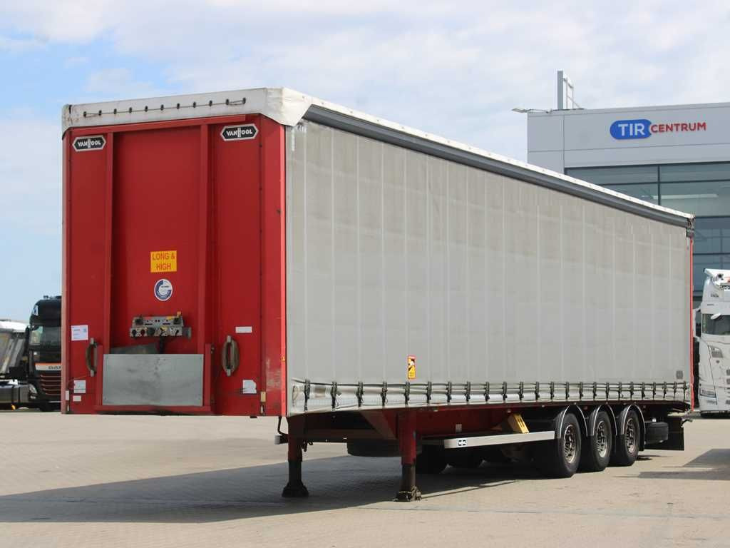 Plachtový návěs Vanhool 04, LOWDECK, LIFTING ROOF, LIFTING AXLE, SAF