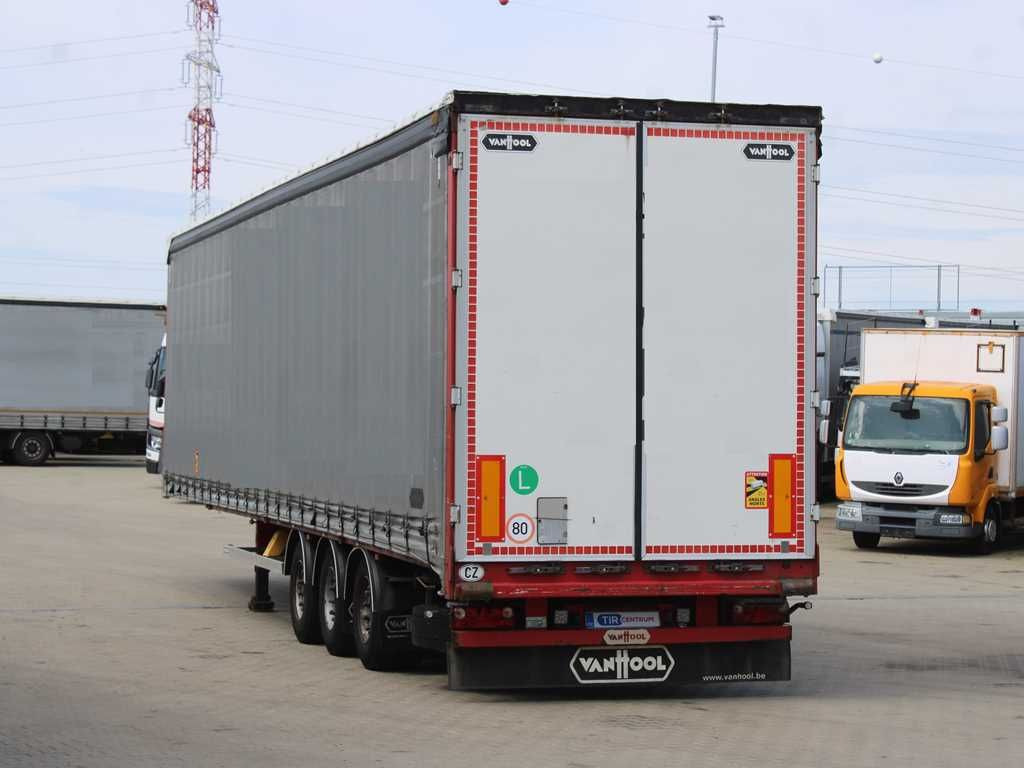 Plachtový návěs Vanhool 04, LOWDECK, LIFTING ROOF, LIFTING AXLE, SAF