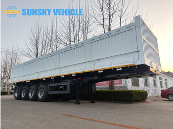 Nový Kontejnerovy návěs/ Výměnná nástavba pro dopravu kontejnerů SUNSKY 60Ton 4 axle sidewall tipper trailer: obrázek 3