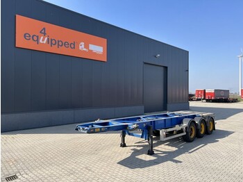 Kontejnerovy návěs/ Výměnná nástavba Van Hool 20FT ADR-chassis, liftaxle, discbrakes, NL-trailer, ADR/APK: 09/2022!!!: obrázek 1
