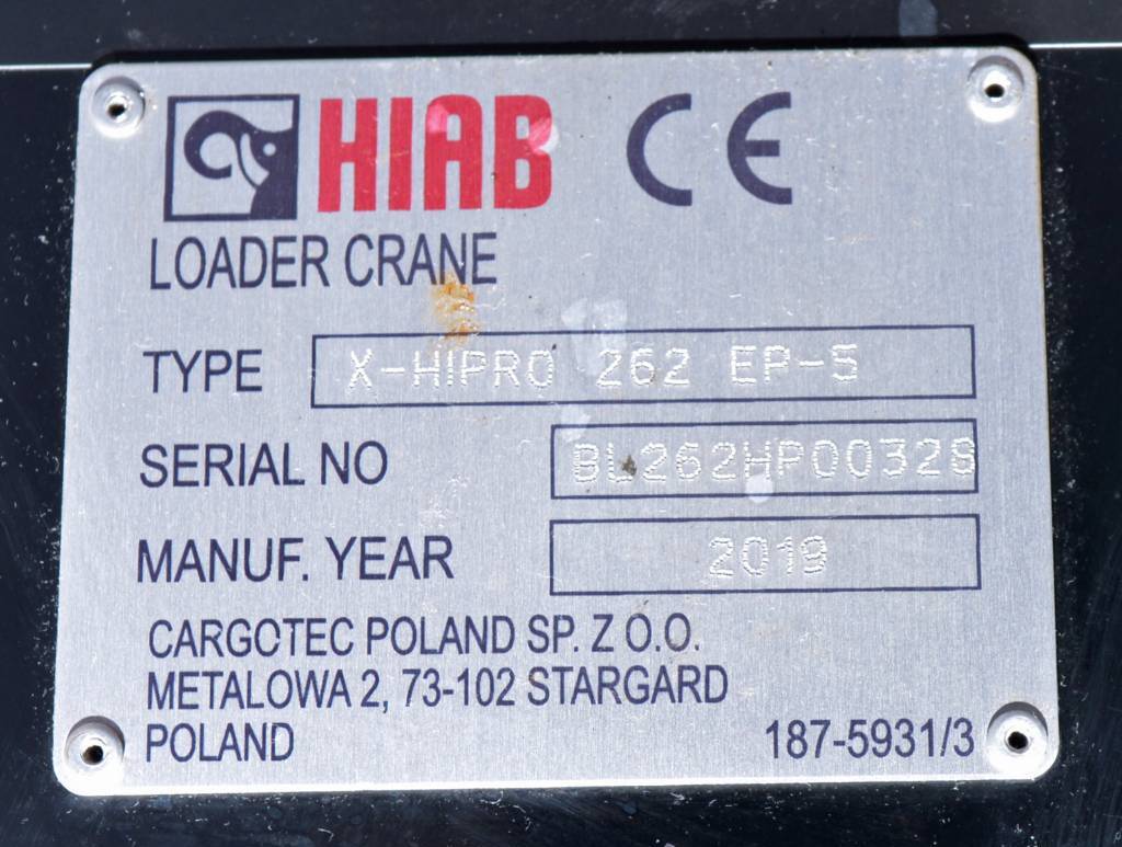 Hydraulická ruka pro Nákladní auto Hiab X-HIPRO 262 EP-5 CD: obrázek 7