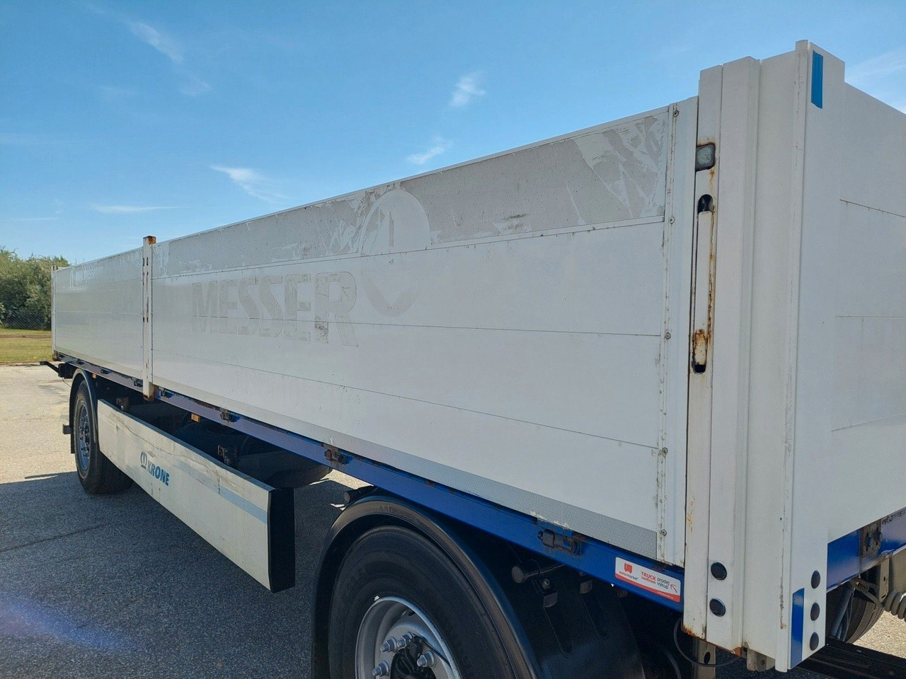 Přívěs plato/ Valník Krone AZW 18 Baustoffanhänger