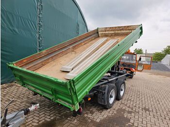 Blomenröhr 885 10,5t 3-Seiten Kipper m. Auffahrrampen  - sklápěcí přívěs