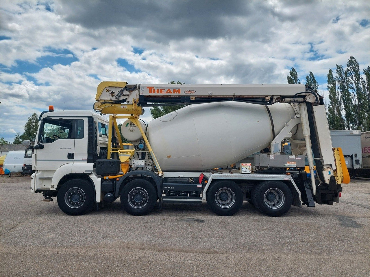 Autodomíchávač MAN TGS 32.420 BB Stetter AM 8 FHCBL + Theam T3D16