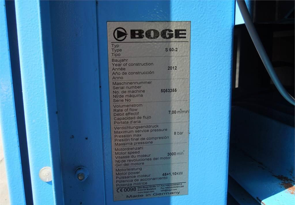 Mobilní kompresor Boge SPRĘŻARKA ŚRUBOWA S60-2 45KW 2012R: obrázek 3