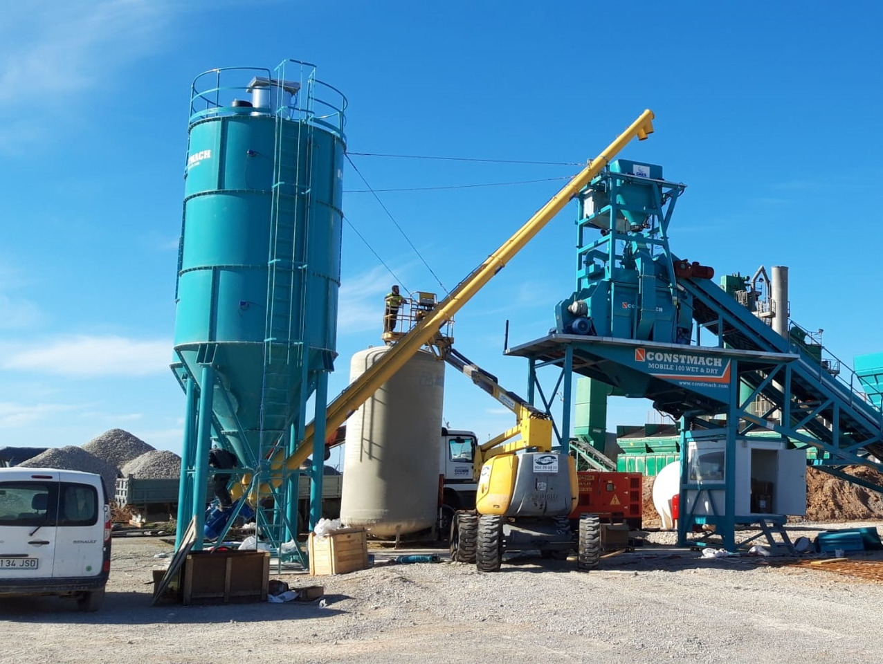 Constmach 50 Ton Capacity Cement Silo leasing Constmach 50 Ton Capacity Cement Silo: obrázek 8