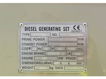 Doosan DP222CC - 1000 kVA Generator - DPX-19859  - Elektrický generátor: obrázek 4
