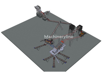 POLYGONMACH 350 tons per hour stationary crushing, screening, plant - Drticí zařízení